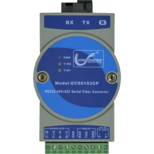ECS6103CP 1-way RS232/422/2-way RS485-to-optical Fiber Cat Optical Terminal 485 Transceiver