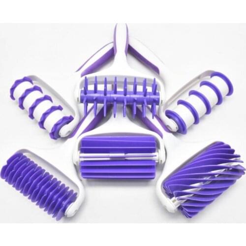 Cake Fondant Strip Ribbon Cutter Lattice Embosser Dough Roller Craft Cake Pattern Decorating Pizza Cracker Slices Baking Tools