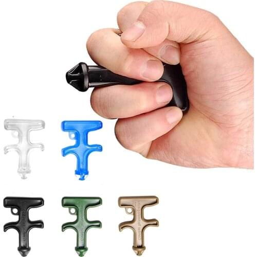 Outdoors Nylon Plastic Steel Self-defense Weapon Defense Duron Drill Stinger Ring Equipment Self Defense Sting Ring Tool