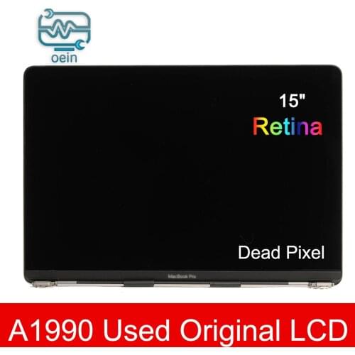 Strict Test Used Original LCD Screen Display Assembly For Apple MacBook Pro 15'' A1990 2019 Year Replacement EMC 3359