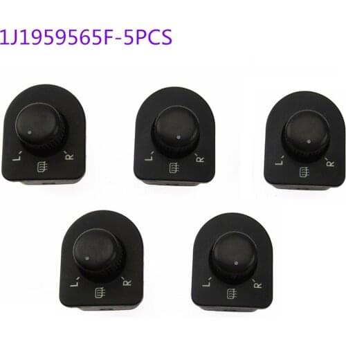 SCJYRXS 5Set Side Rearview Mirror Heating Switch Button 1J1959565F For Passat B5 Golf MK4 Bora R32 1J1 959 565F 1J1 959 565 F
