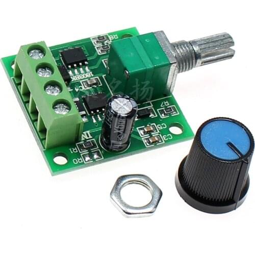 PWM Speed Regulation Ultra Low Voltage DC Motor Governor Switch 1.8V 3V 5V 6V 12V 2A 1803BK Self-recovery Fuse Input DC1.8-15V