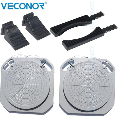 Wheel Aligner System Turnplates Turntables Radius Plates with Scale 5 Ton Load Capacity for Alignment Scissor Lift 4-Post Lift