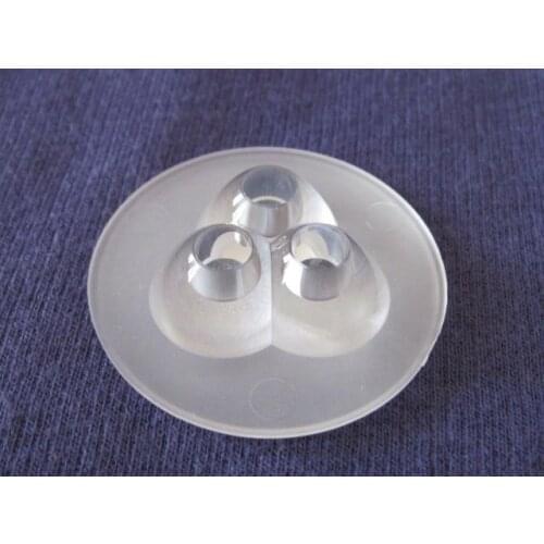 VTH-42 High quality LED Lens, Size:42X10.3mm, Transmittance: 93.%, degree 45, grinding surface, with 1mm step, Materials: PMMA