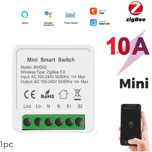 Tuya Zigbee Smart Switch Hub Gateway Support Two Way Control Remote Control App Work With Smart Life Alexa Google Home
