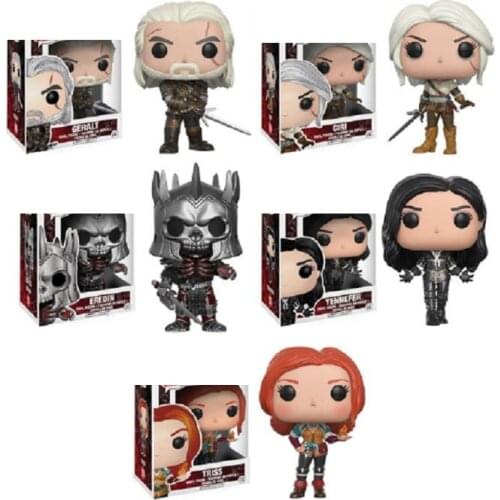 The Witchers 3 CIRI & GERALT Vinyl Action Figure Collection Model Toys for Children Birthday gift without box