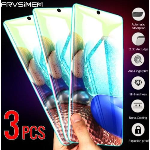 3Pcs Tempered Glass For Samsung Galaxy S10e S10 Note 10 Lite A51 A71 A50 A50s A70 A6 A7 2018 Screen Protector Glass Full Cover