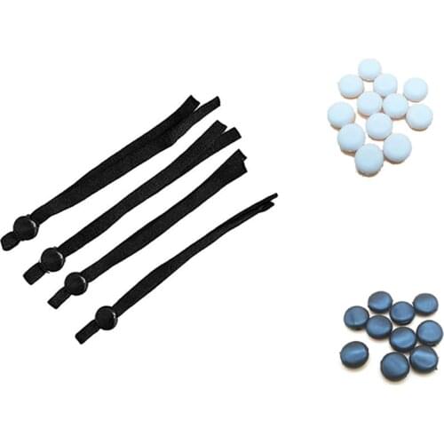 Cord Locks Silicone Toggles for Drawstrings Elastic Cord Adjuster Non Slip Stopper Only sell buttons(200Pcs Mixed Packaging)