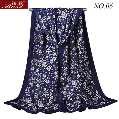 Bosi chiffon Scarf Floral Fashion ladies cape female stoles Shawls for women wraps bandana scarfs Hijab muslim wrap wholesale