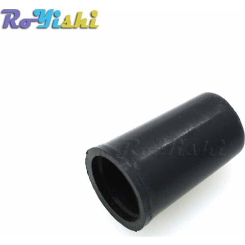 100pcs/pack Zipper Pull Ends Bell Stopper Without Lid Cord Lock Plastic Black Hole Size:3.7mm