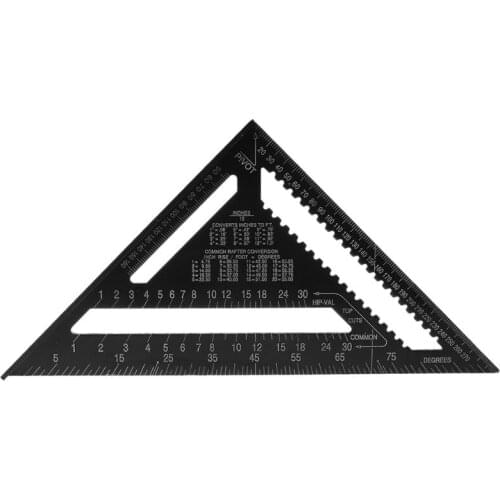 12Inch Metric Triangle Ruler Angle Protractor Speed Square Woodwork Protractor Gauge High Precision Measuring Tool