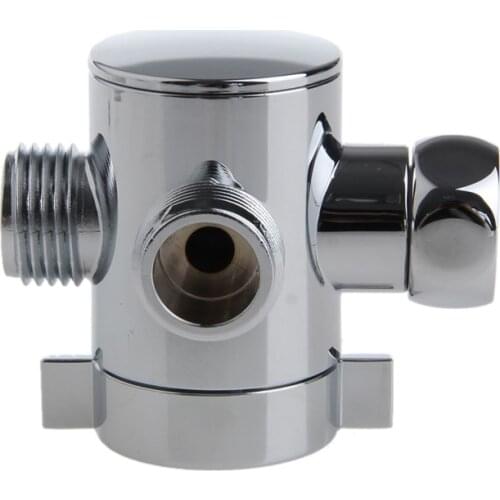 3 Way T-adapter Valve For Toilet Bidet Shower Head Diverter Valve 1/2 Inch