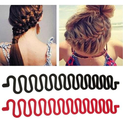 3pcs/set Black Easy To Use Light Weight Hair Braiding Tool Hair Twist Braider with Hook Hair Edge Twist Curler Styling Tool