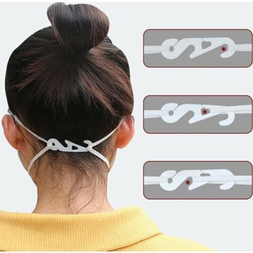 5pcs Outdoor Face Comfort Ear Buckle Adjustment S Type Relief Pain Ear Protector Face Mouth Wearing Ear Hook Motorcycle Gears