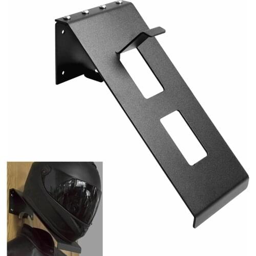 Aluminum Helmet Wall Mount Bracket Holder Jacket Hanger Hook Rack for Motorcycle Motocross Dirt Bike Skating