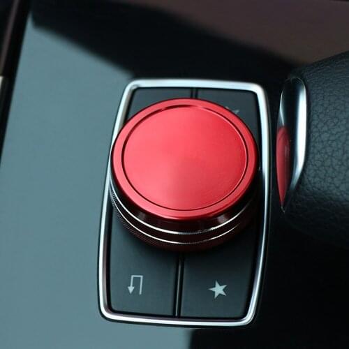 Car Center Console Multimedia Navigation Knob Decoration Cover For Mercedes Benz A B E GLA GLE CLA MB W176 W246 X156 Car Styling