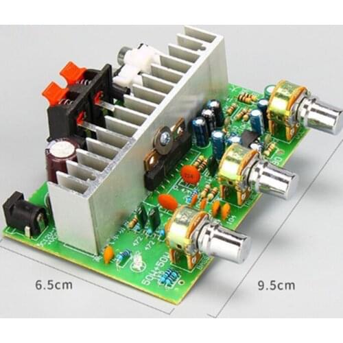 DC12V AN7190 + JRC4558 30W car speaker battery DIY power amplifier board finished