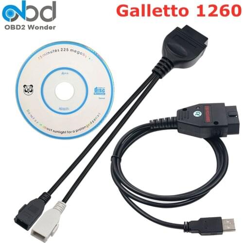 EOBD2 OBD2 Galletto 1260 ECU Chip Tuning Tool With FTDI FT232RL Chip Read&Write Car ECU Galletto 1260 ECU Flasher Programmer