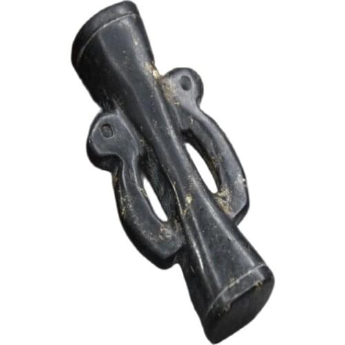 Chinese Red Mountain Culture Collection Meteorite Ancient Battle Drum Of Literary Play