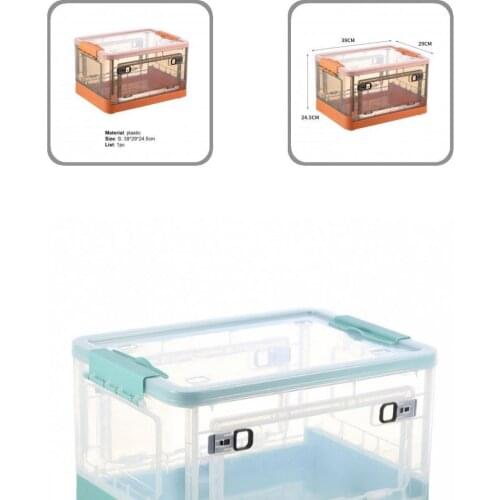 Lightweight Excellent Toy Clothes Organizer Bin Plastic Storage Box Foldable for Bedroom