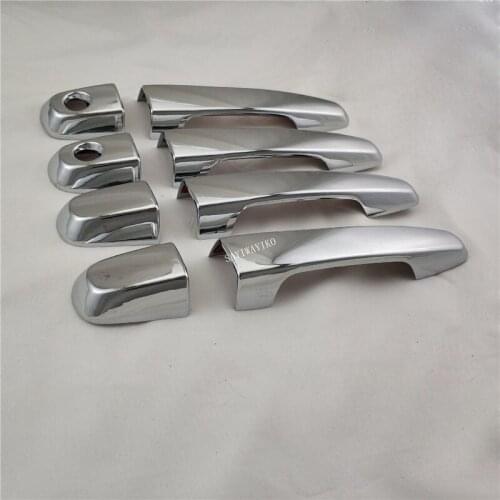 8pcs Chrome plated Car styling door handle cover For Triton L200 2007-2014 Chrome cover accessories Trim