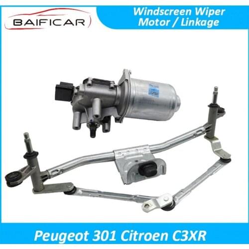 Baificar Brand New Quality Windscreen Wiper Motor Linkage Front Windshield Washer Cleaner For Peugeot 301 Citroen C3XR