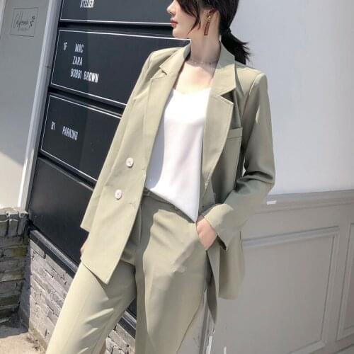 Женские элегантные брючные костюмы QEWSDRFG China At AliExpress