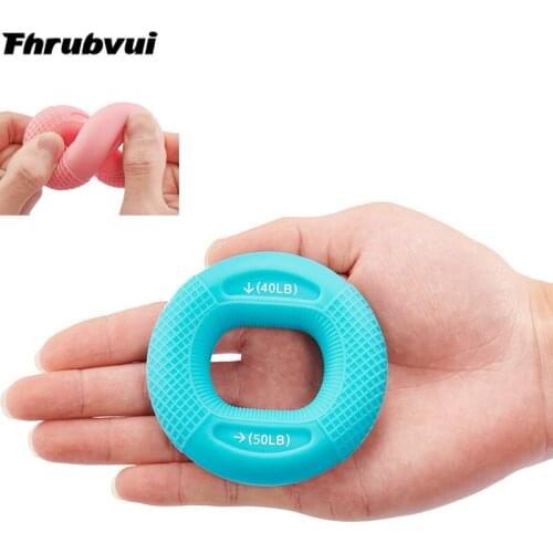 Adjustable Hand Grip 20-80LB Gripping Silicone Ring Finger Forearm Trainer Carpal Expander Muscle Workout Exercise Gym Fitness
