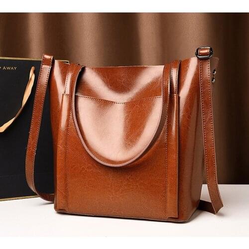 Luxury Genuine Cow Leather Business Women Handbag High Quality Real Leather Casual Tote Female Large Capacity Shoulder Bag SAC