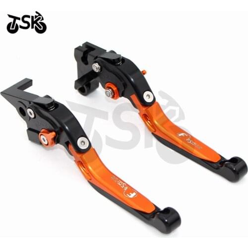 CNC Brake Clutch Levers Motorcycle For BMW F650 CS F650CS 2003 2004 2005 Foldable Extendable Logo (F650CS)