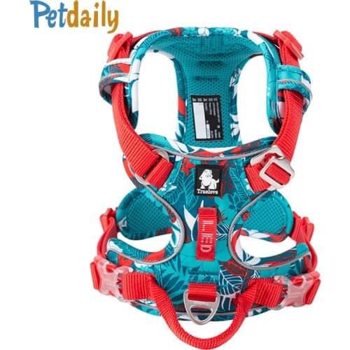 No Pull Dog Harness,Explosion Proof Pet Vest,Reflective Nylon Dog Chest Harness For Small Medium Large Dogs Walking Training