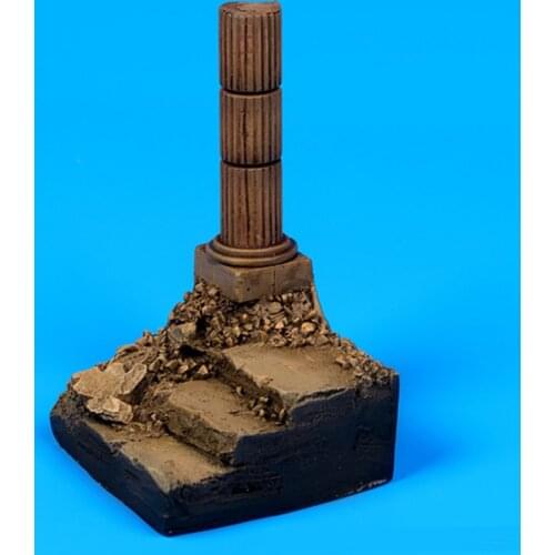 Soldier Pedestal Base Scene Resin Figure 1/35 Scale Model Kit Assembly Models Kit Resin Colorless Self-Assembled Toy No.452