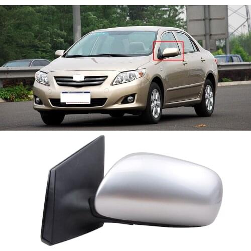 CAPQX For Toyota Corolla 2007-2013 Outer Rearview Mirror Left Right Side Rear View Reverse Mirror Reflector Assembly 3/5/7 wire