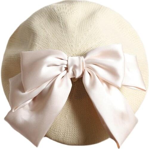 Big Bow Lolita Summer Beret Women Girls Fashion Cute Hat Cap