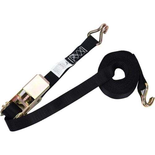 1*12 Inch Stainless Steel Ratchet Tie Down Strong Bundling Belt with Hook for Kayak Surfing Canoe Bike Roof Rack