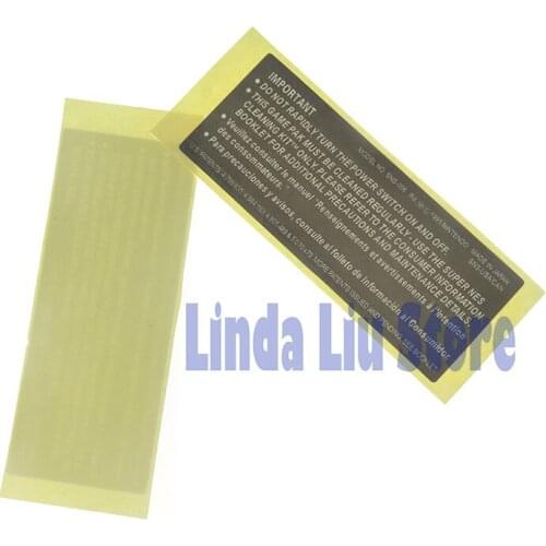 10pcs Hot Sale Lable For SNES Cartridge Game Card Black Housing Shell Back Sticker Label Paster Seals