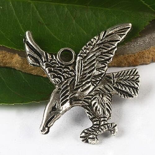 10pcs Tibetan silver flying eagle charms h2697
