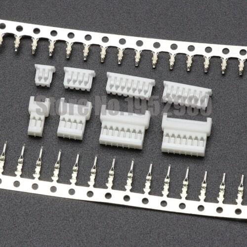 100 Set Micro JST 1.25mm Connector Wire to Wire type Male/Female Housing+Male/Female Terminals