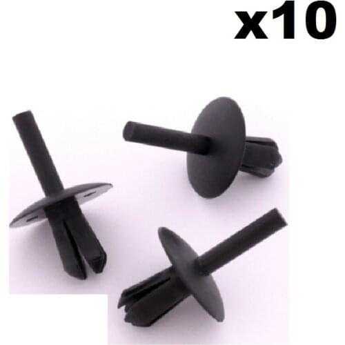 10x For Volvo Plastic Trim Clips- For interior and exterior bumpers, panels, fascias