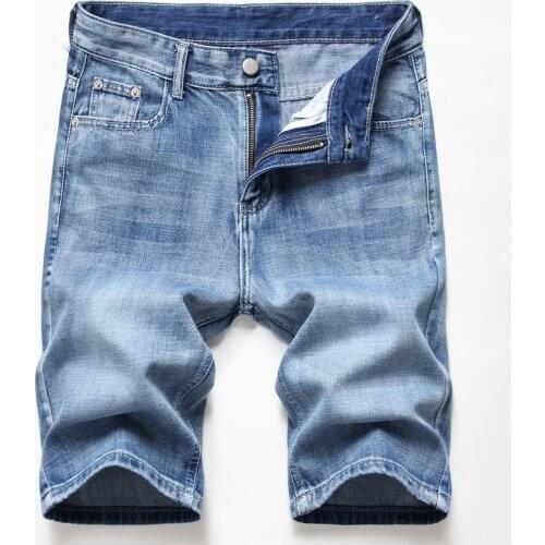 2021 Summer New Fashion Mens Ripped Short Jeans Brand Clothing Bermuda Homme Cotton Casual Shorts Men Denim Shorts Male Size 42