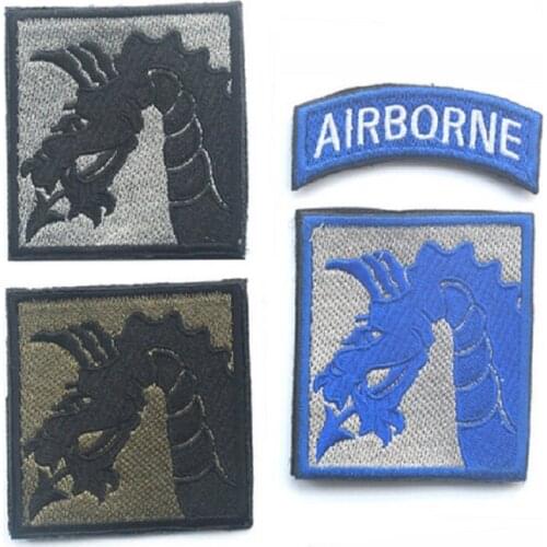 3D Embroidery Armband The Eighteenth Airborne Division Dragon Quest Patch Tactical Patch Military Armband