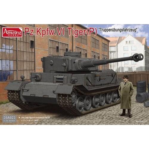 Amusing Hobby 35A023 1/35 German Pz.Kpfw.VI Tiger (P) "Truppenubungsfahrzeug" - Scale Model Kit