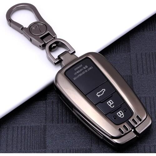 Zinc Alloy Remote car Key Cover Key Case For Toyota CHR C-HR Prado Prius Camry Corolla RAV4 2018 2019 2020 Accessories