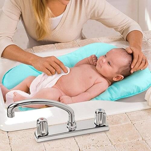 Baby Infant Bath Tub Pillow Pad Lounger Air Cushion Newborn Shower Net Bathtub Bath Tub Pillow Pad