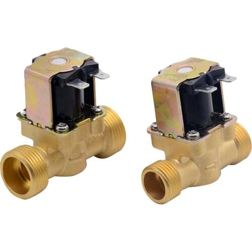 3/4”1/2” DC 24V AC 220V DC12V Electric Solenoid Magnetic Valve Normally Closed Brass For Water Control