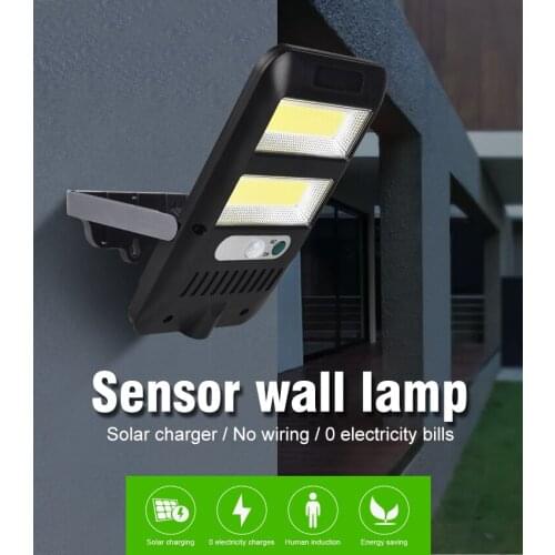 LED Solar Street Light 6W / 8W PIR Motion Sensor Outdoor Wall Light Waterproof Outdoor Sensor Light Garden Decoration Light
