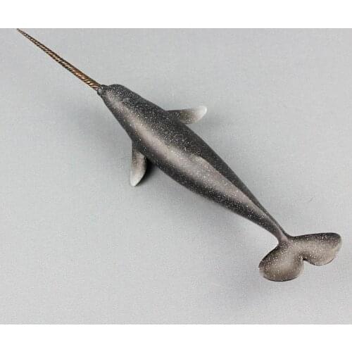 Simulation Narwhal Whale Ocean Animal Model Figures Education Cognitive Kids Toy