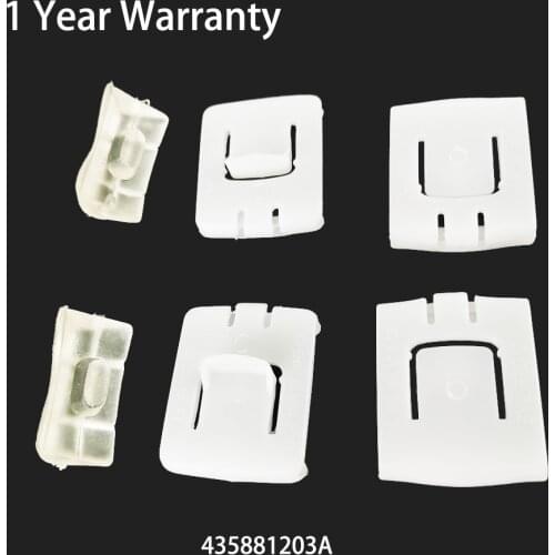 2 Set 6 Piece Car Front Seat Rail Runner Centre Slider Guide 435881203A For VW GOLF PASSAT AUDI A4 A10 A80