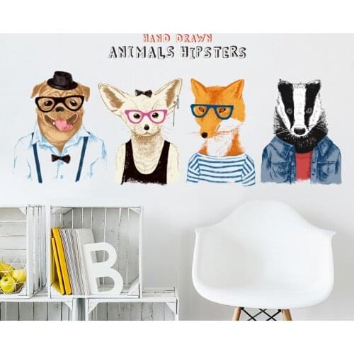 Creative Animal Living Room Bedroom Decoration Vinyl Wall Sticker Modern Home Decor Poster Wallpaper