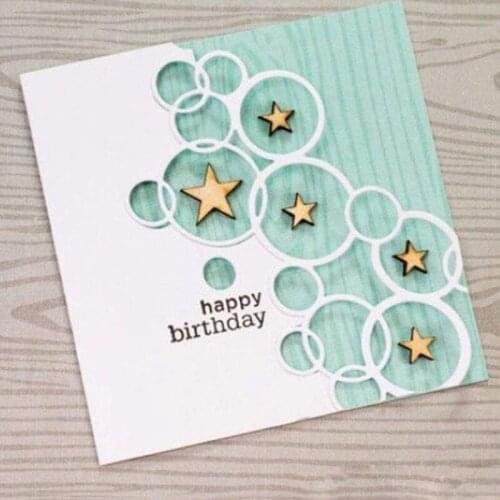 Circle star Frame Metal Cutting Dies Stencil Flower Pattern DIY Scrapbooking Die Cuts Album Paper Cards Embossing Crafts